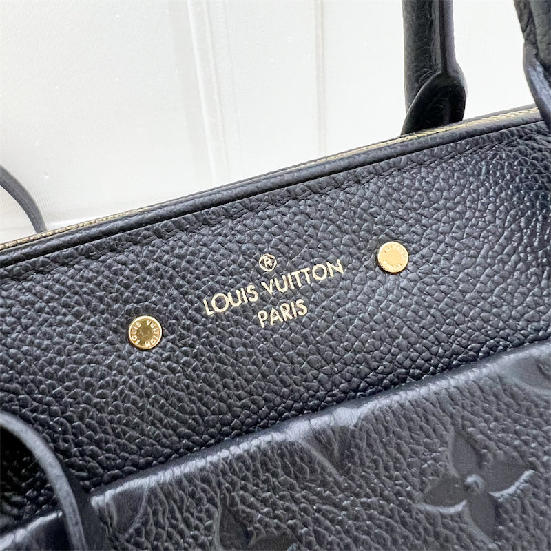 LV Speedy 25 Bandouliere in Black Empreinte Leather and GHW