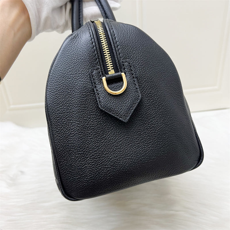 LV Speedy 25 Bandouliere in Black Empreinte Leather and GHW
