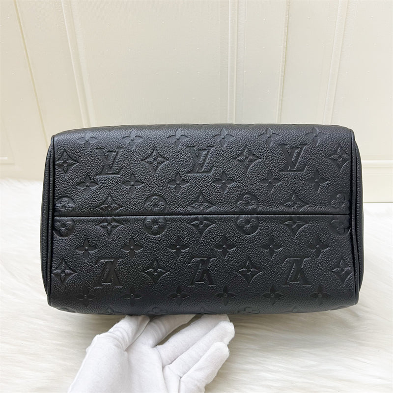 LV Speedy 25 Bandouliere in Black Empreinte Leather and GHW
