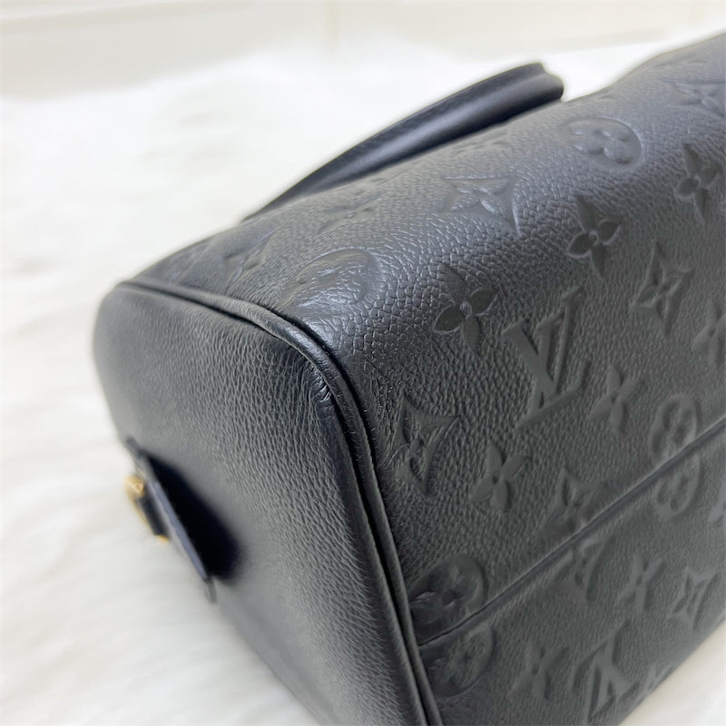 LV Speedy 25 Bandouliere in Black Empreinte Leather and GHW