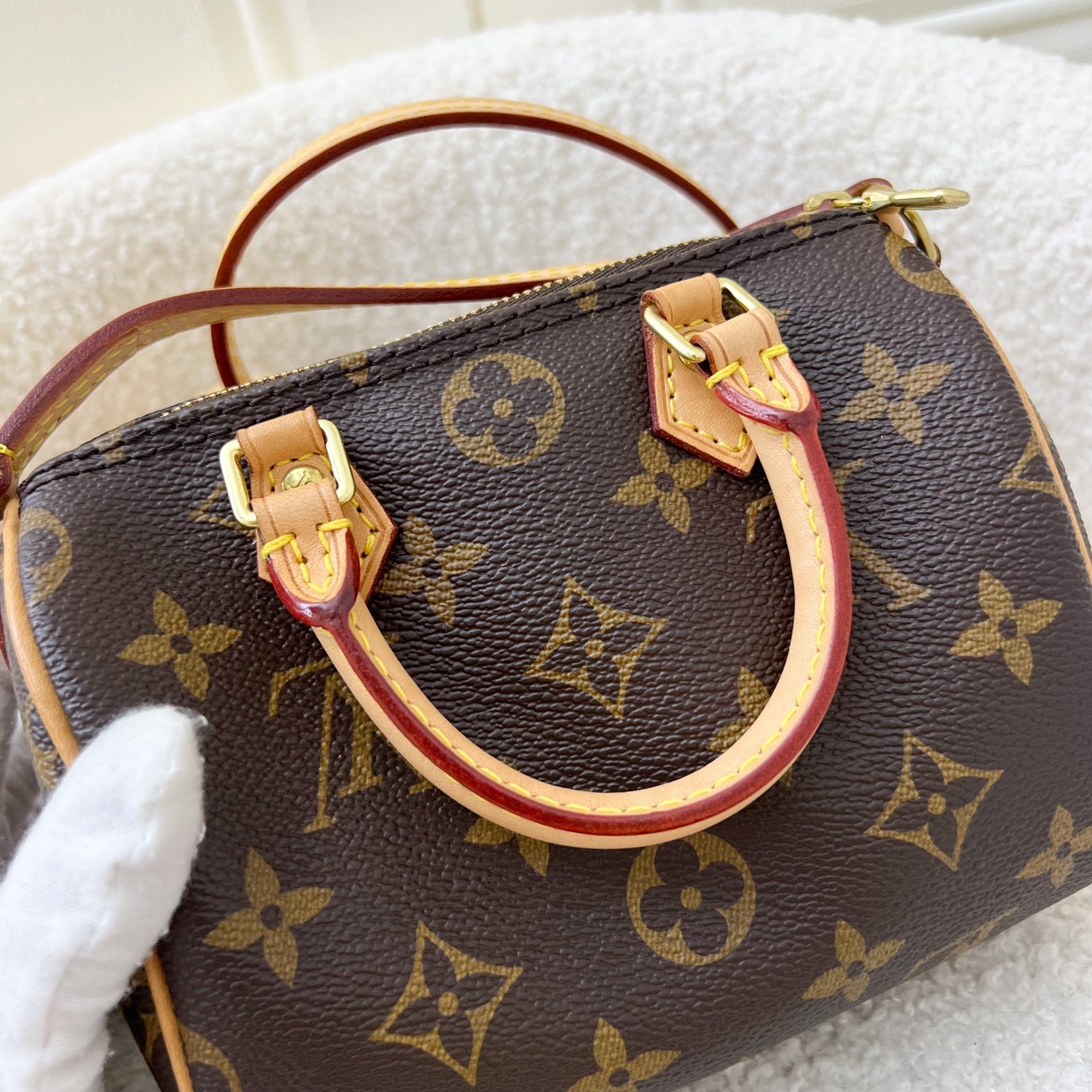 LV Nano Speedy in Monogram Canvas and GHW