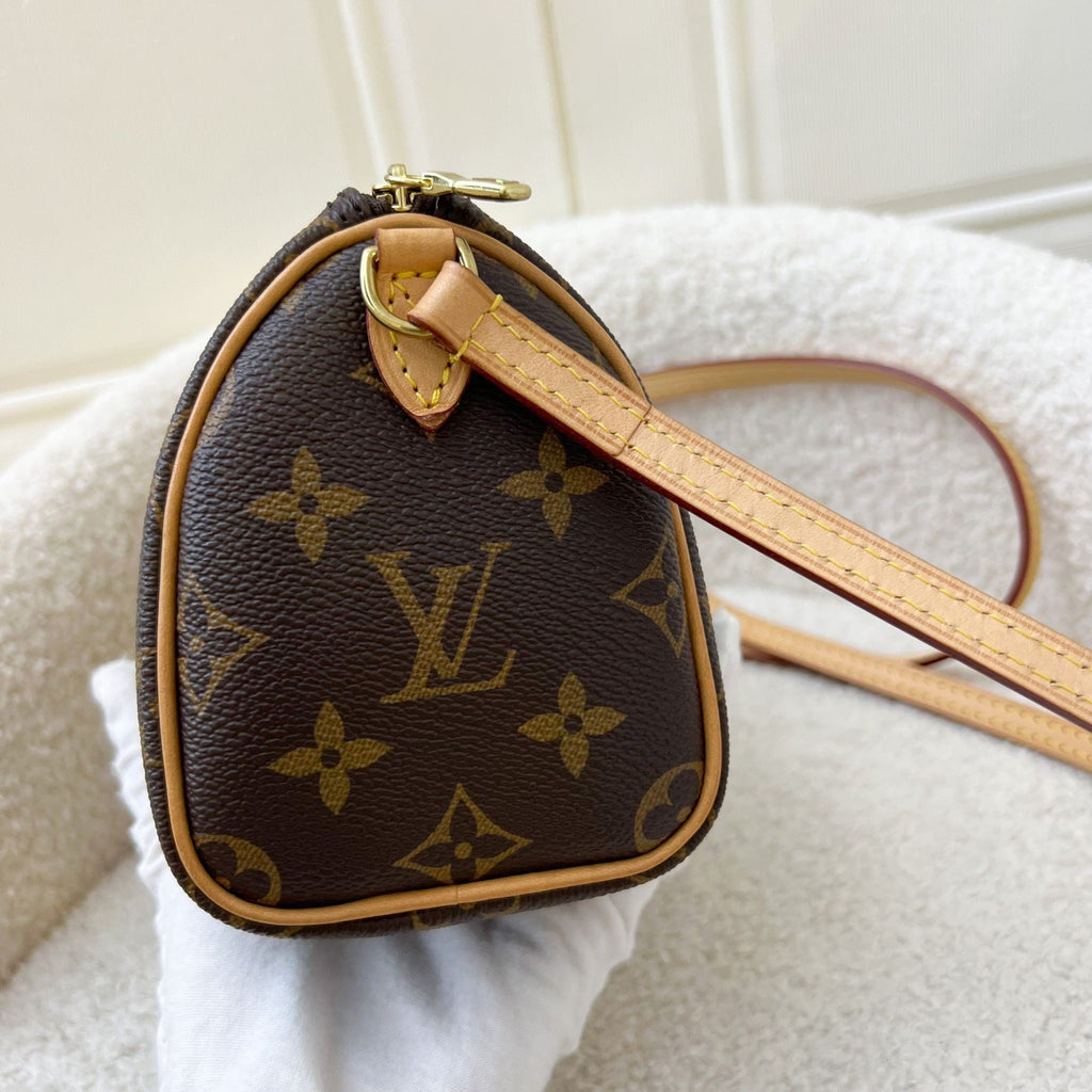 LV Nano Speedy in Monogram Canvas and GHW