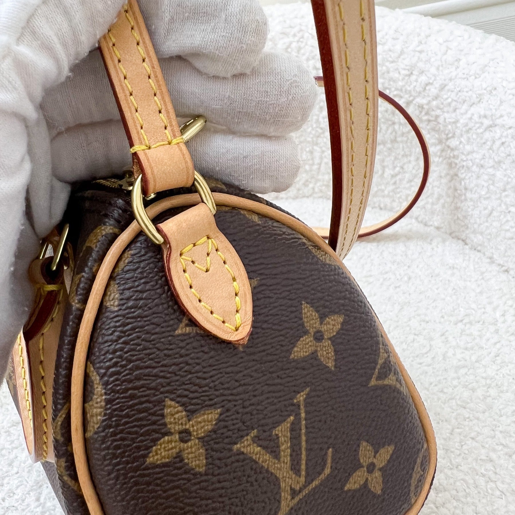 LV Nano Speedy in Monogram Canvas and GHW
