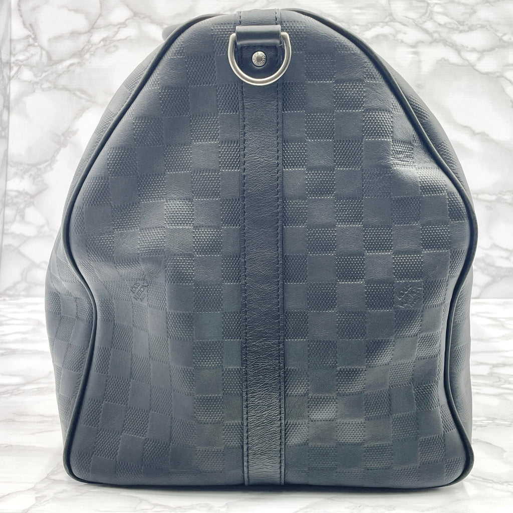 LOUIS VUITTON Damier Infini Keepall 55 Bandouliere