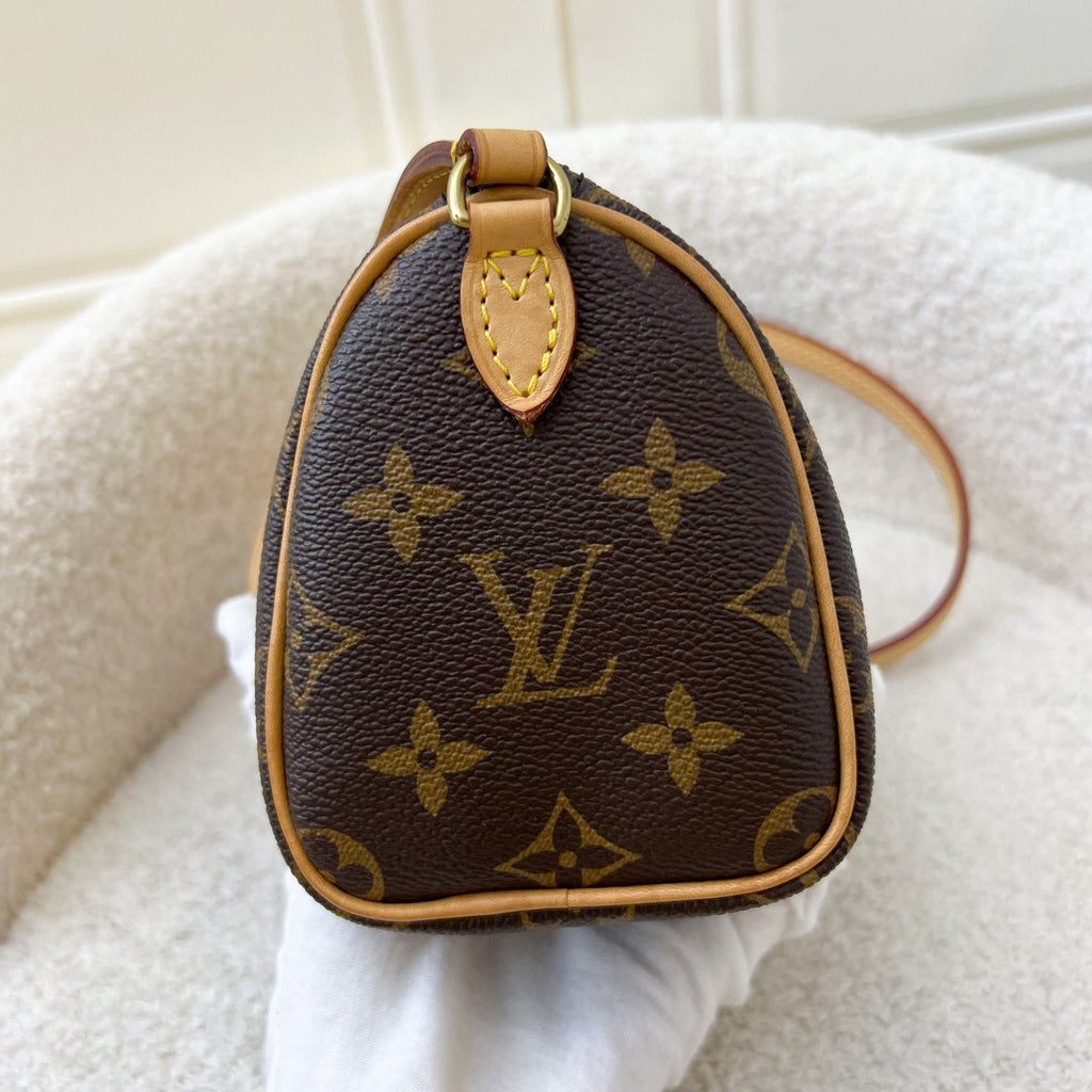 LV Nano Speedy in Monogram Canvas and GHW