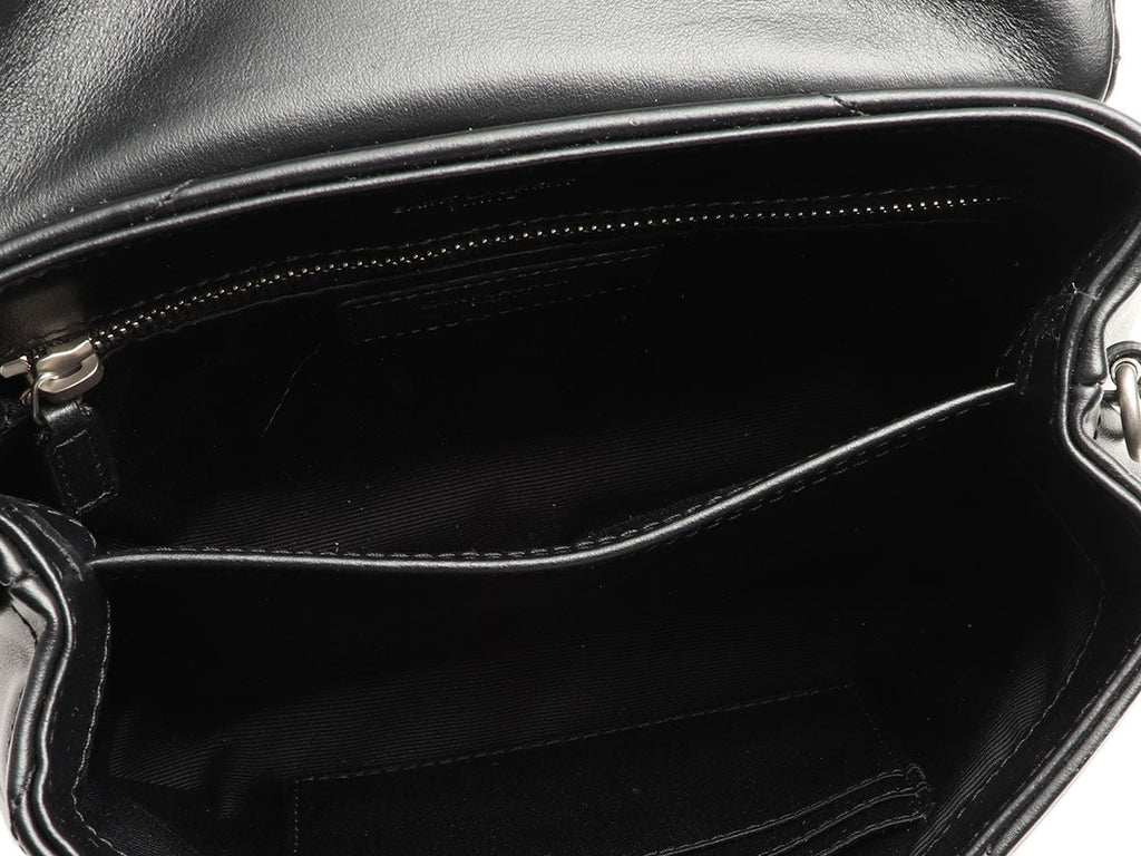 Saint Laurent Black MatelassÃ© Loulou Toy Bag