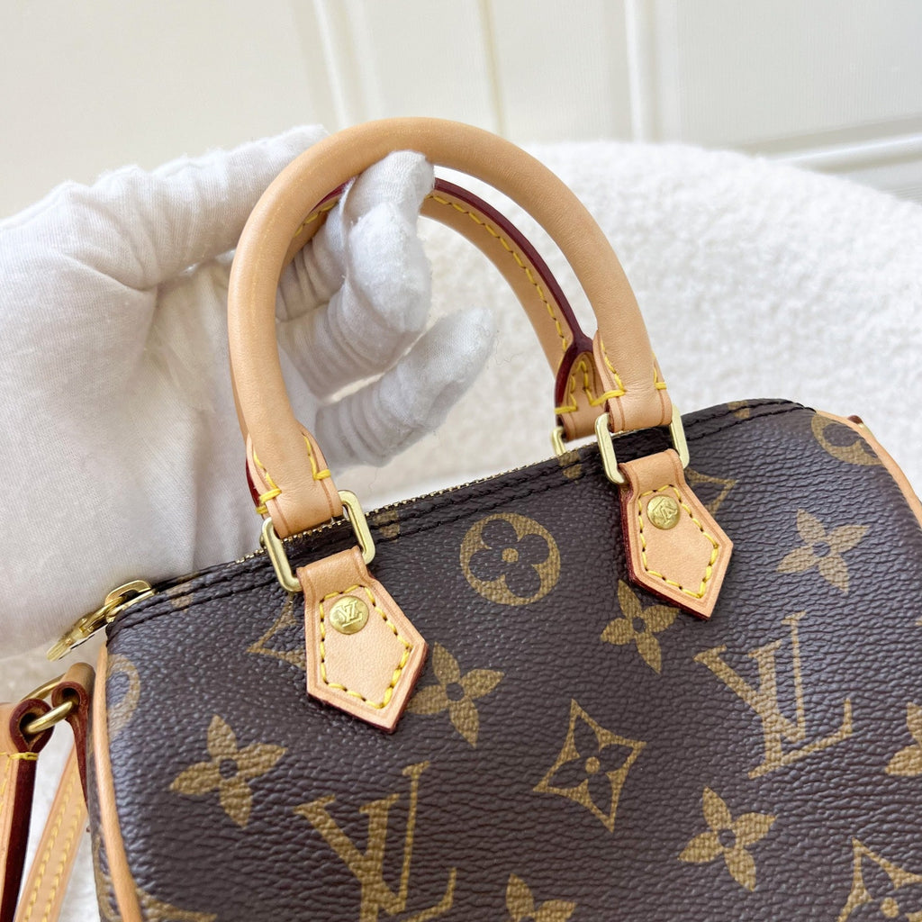 LV Nano Speedy in Monogram Canvas and GHW