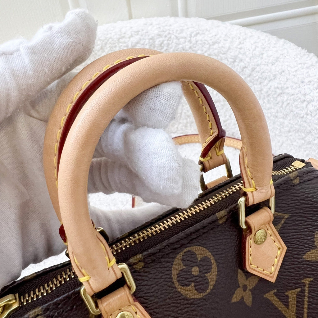 LV Nano Speedy in Monogram Canvas and GHW
