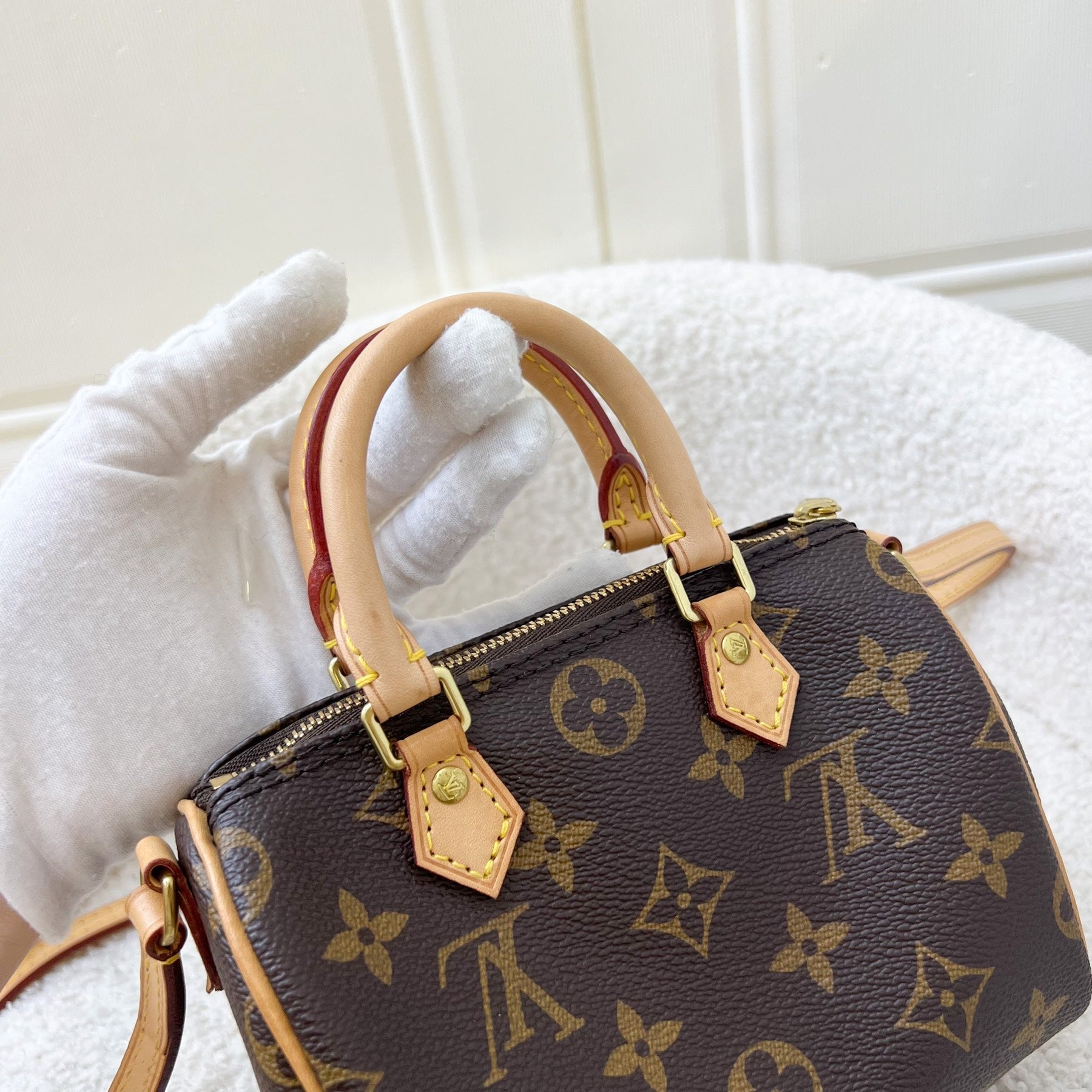 LV Nano Speedy in Monogram Canvas and GHW