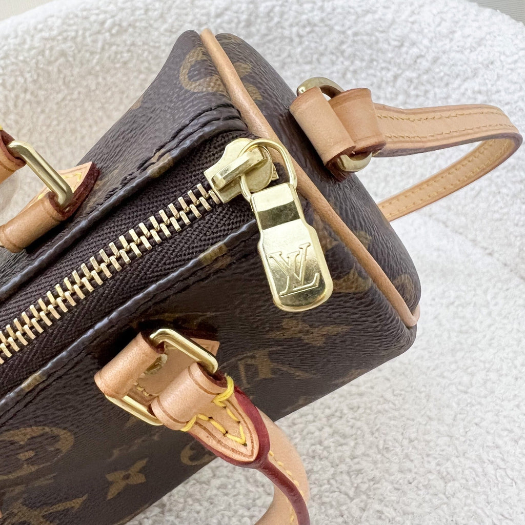LV Nano Speedy in Monogram Canvas and GHW