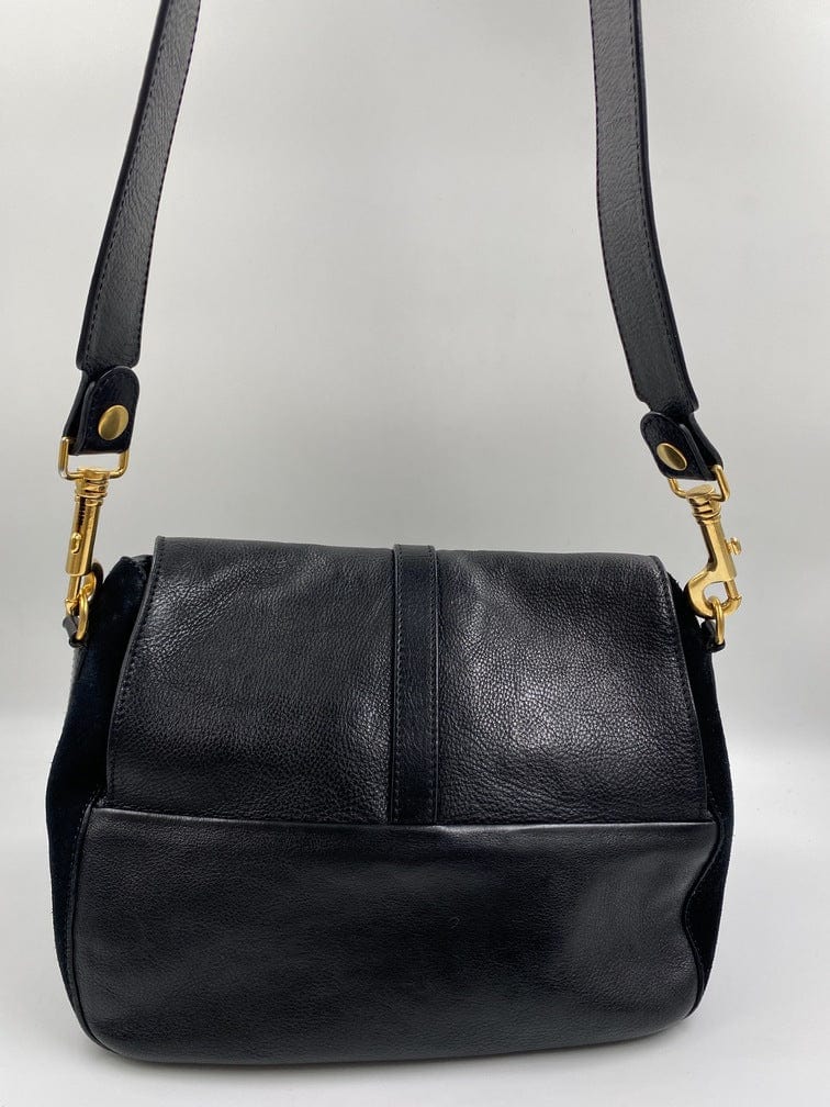 CÃƒÆ’Ã‚Â©line leather and suede crossbody