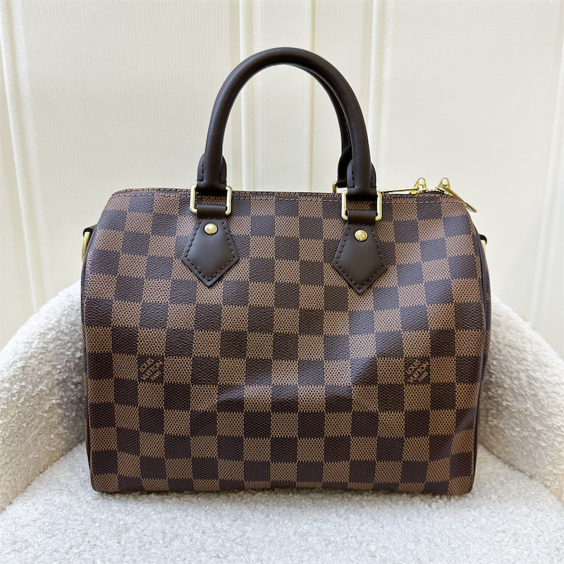 LV Speedy 25 Bandouliere in Damier Ebene Canvas GHW
