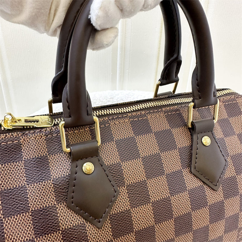 LV Speedy 25 Bandouliere in Damier Ebene Canvas GHW