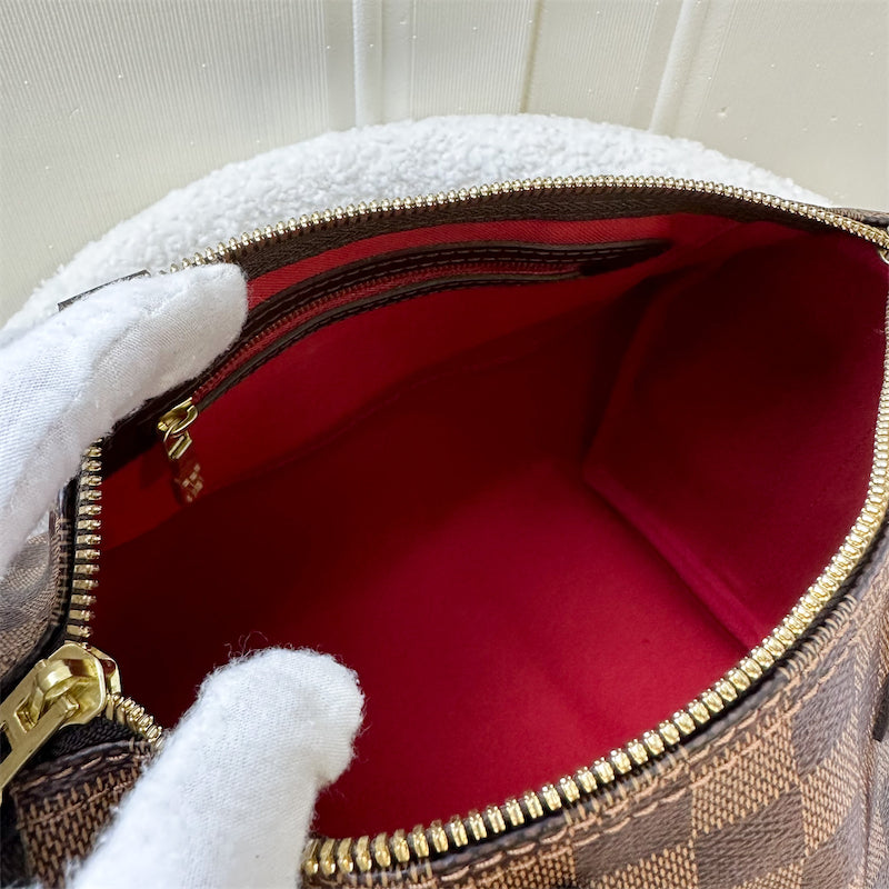 LV Speedy 25 Bandouliere in Damier Ebene Canvas GHW