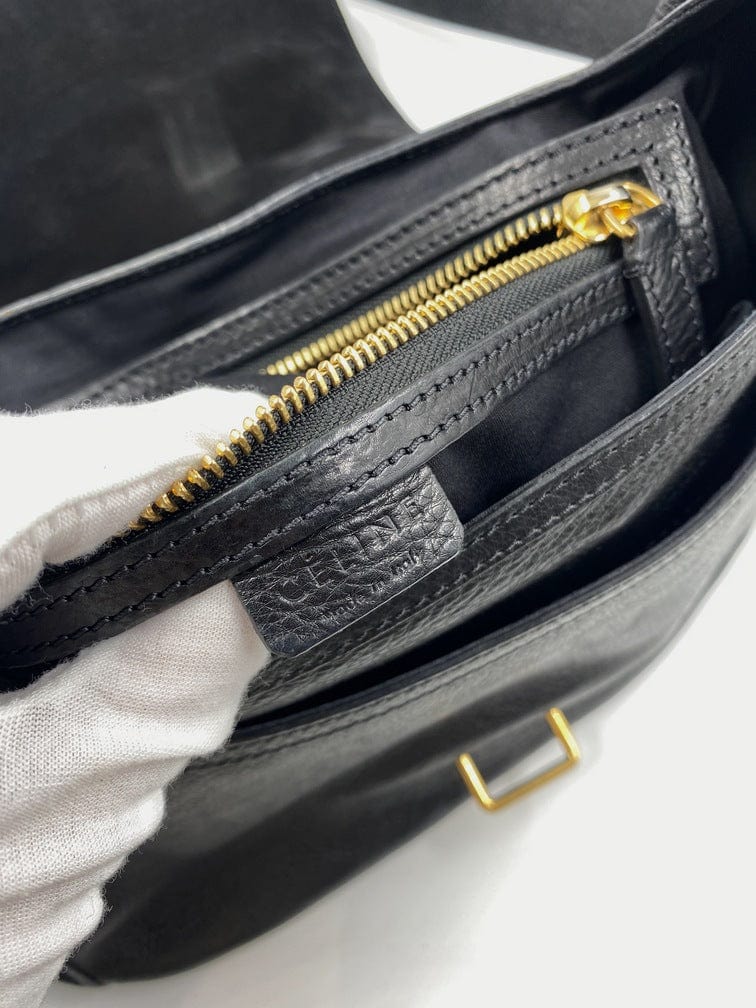 CÃƒÆ’Ã‚Â©line leather and suede crossbody