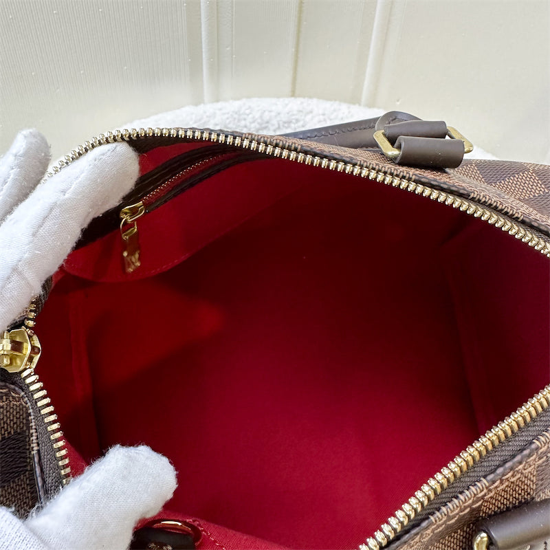 LV Speedy 25 Bandouliere in Damier Ebene Canvas GHW