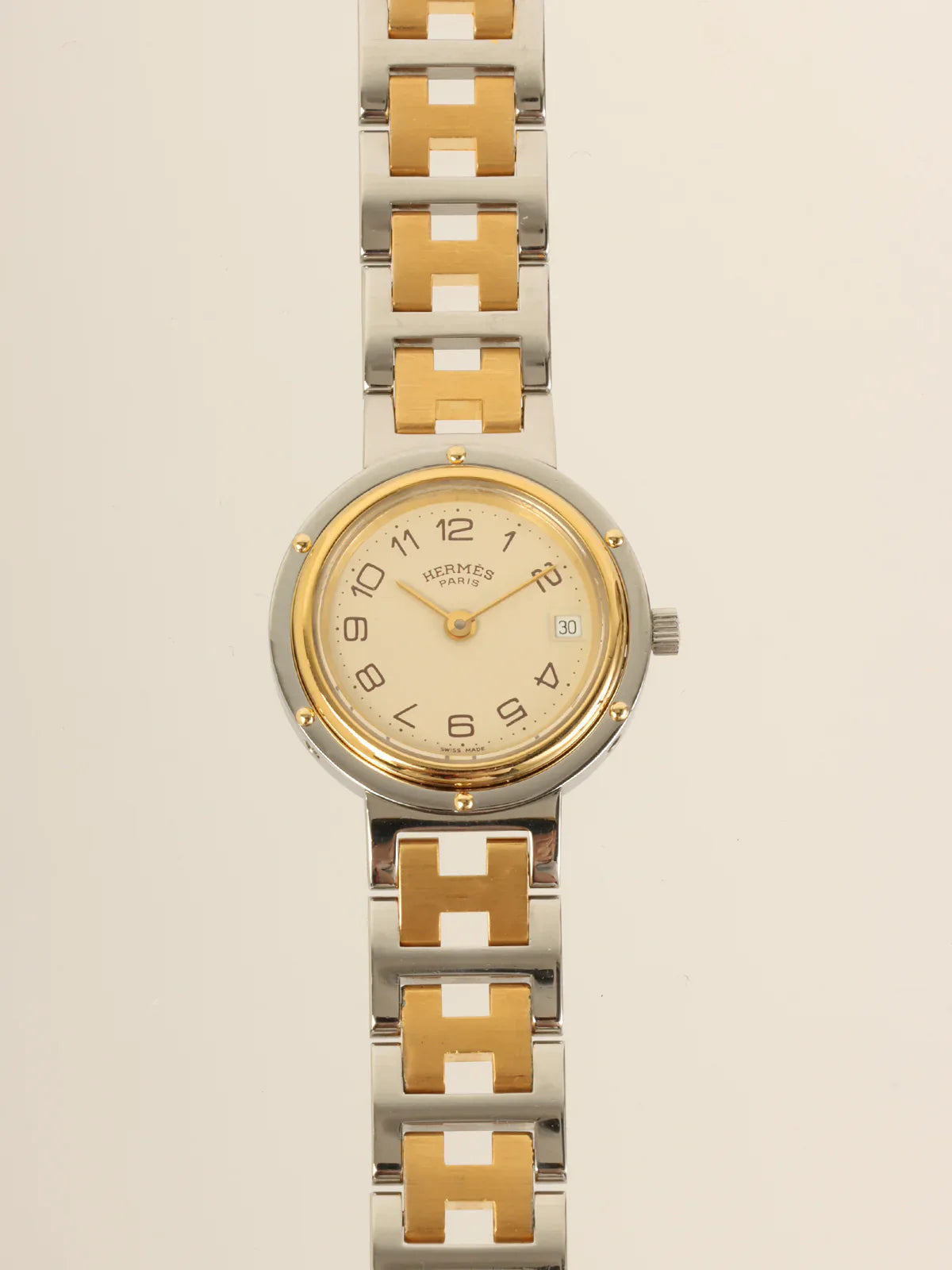 HERMES Clipper Silver/Gold
