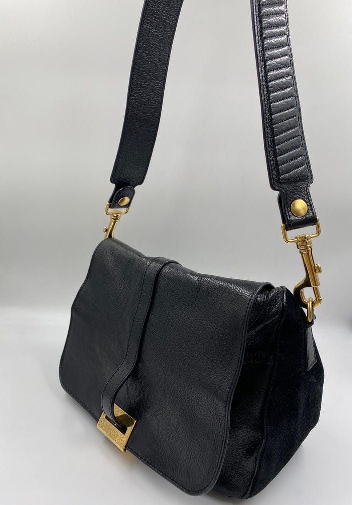 CÃƒÆ’Ã‚Â©line leather and suede crossbody