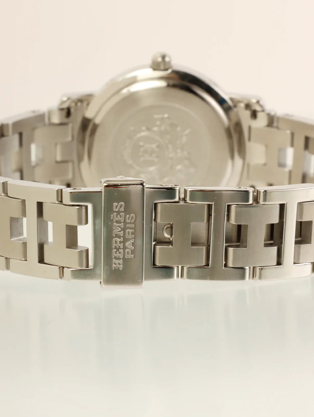 HERMES Clipper Silver/Pink