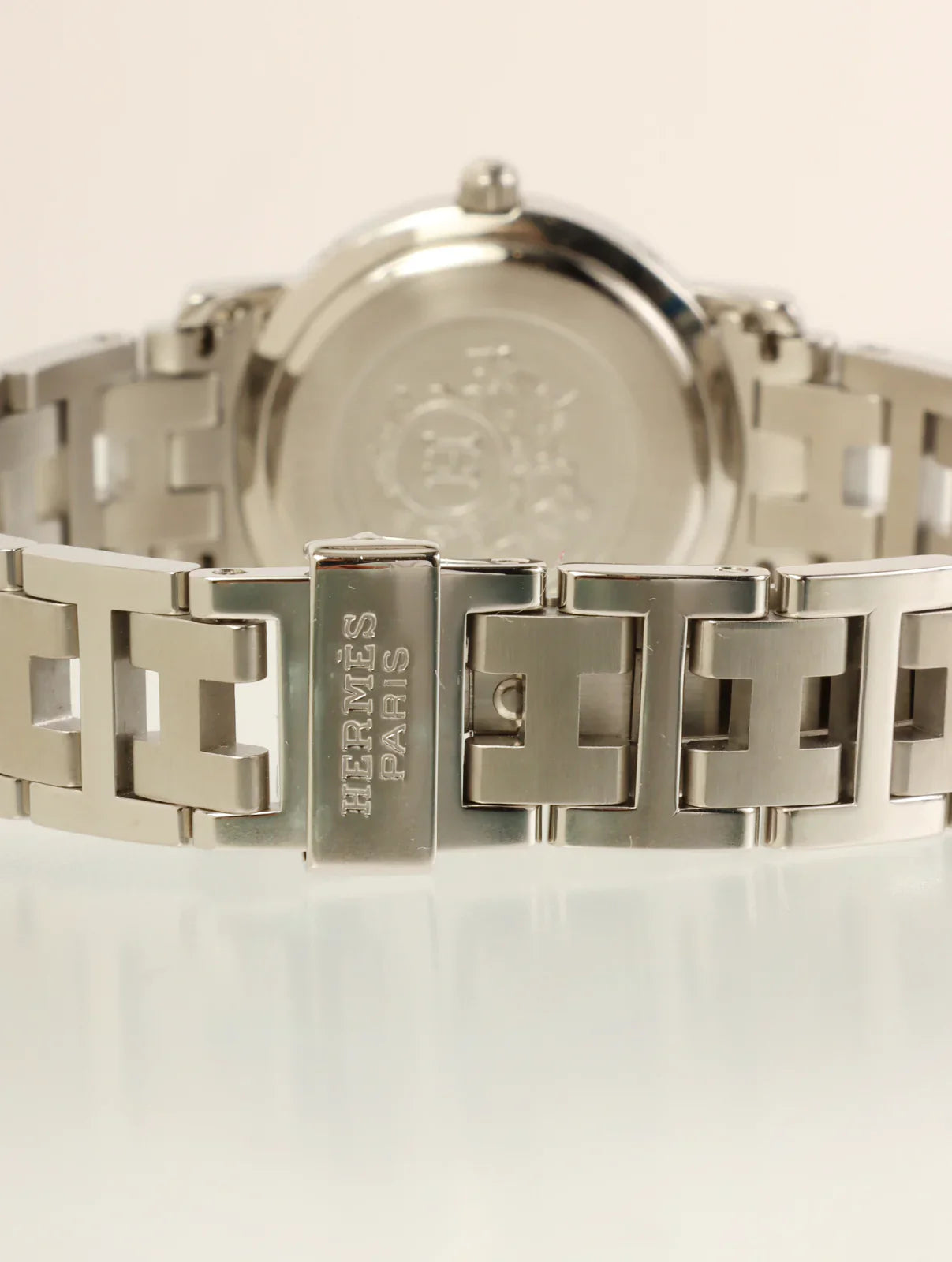 HERMES Clipper Silver/Pink