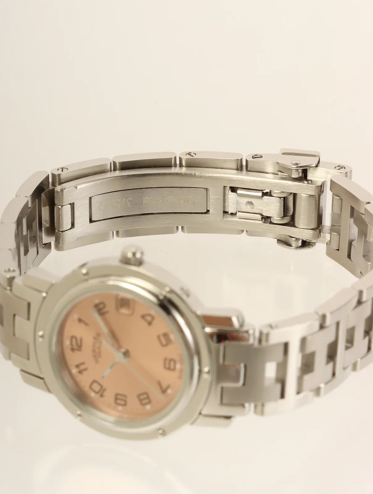 HERMES Clipper Silver/Pink