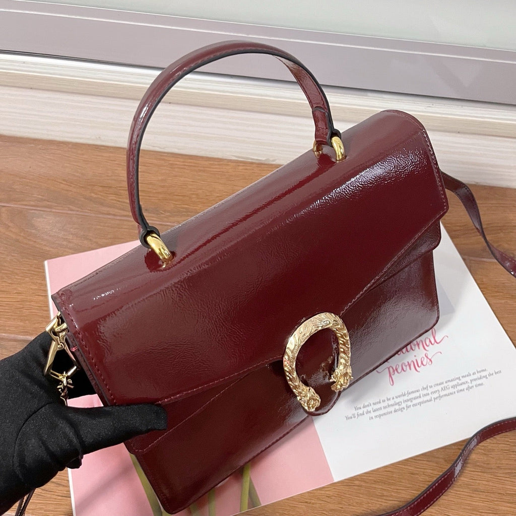 GC704 Dionysus Medium Top Handle Bag / 11.4"W x 7.8"H x 4"D