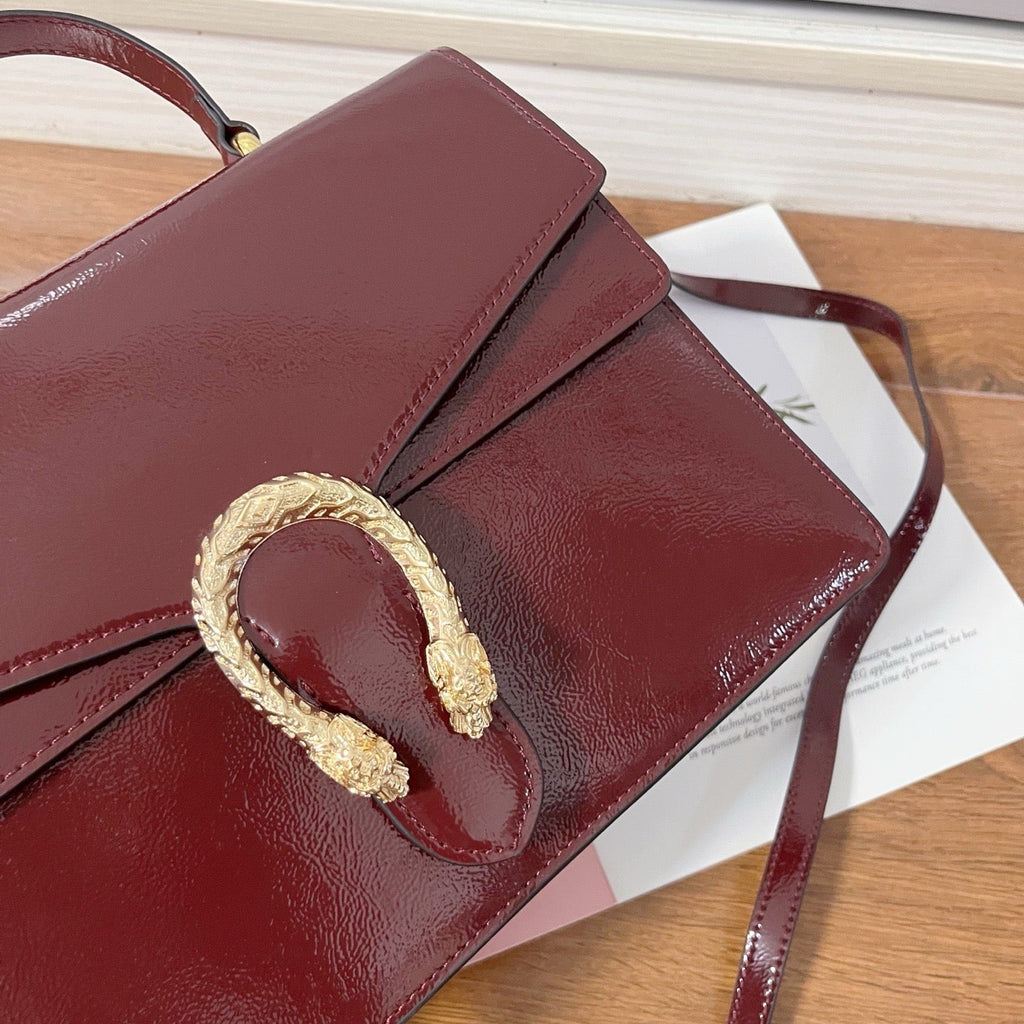 GC704 Dionysus Medium Top Handle Bag / 11.4"W x 7.8"H x 4"D