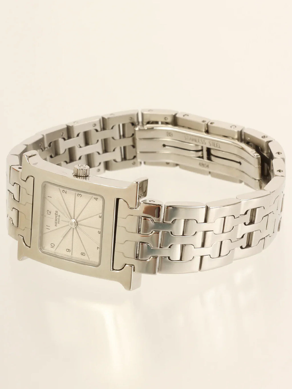 HERMES H Watch Silver/White