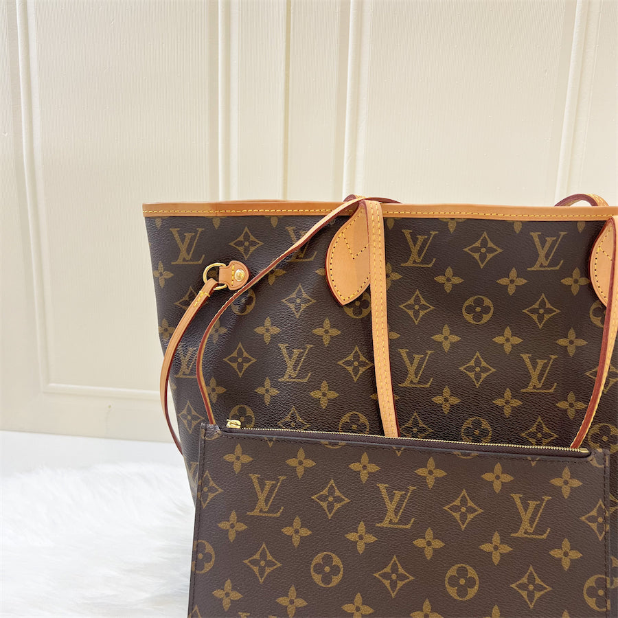LV Neverfull MM in Monogram Canvas GHW