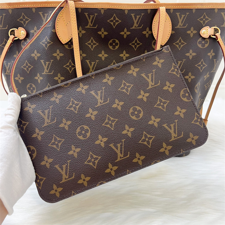 LV Neverfull MM in Monogram Canvas GHW