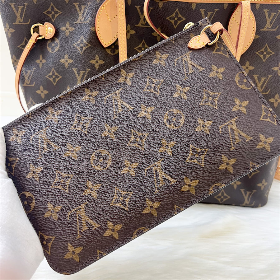 LV Neverfull MM in Monogram Canvas GHW