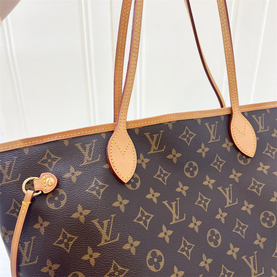 LV Neverfull MM in Monogram Canvas GHW