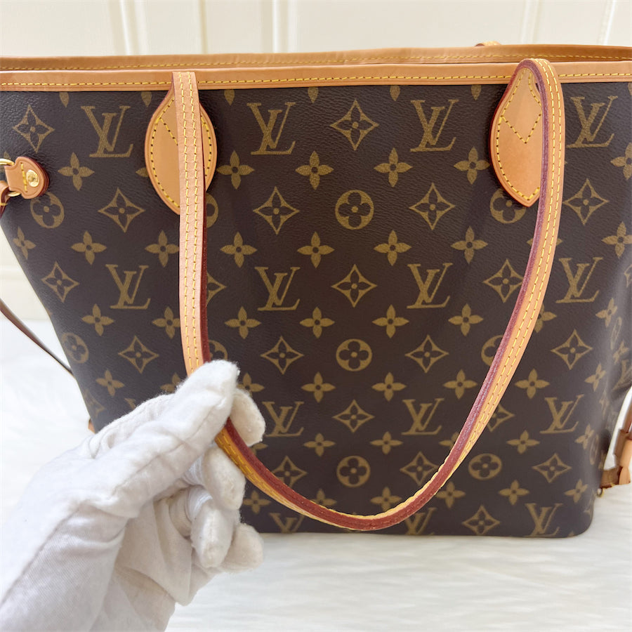 LV Neverfull MM in Monogram Canvas GHW