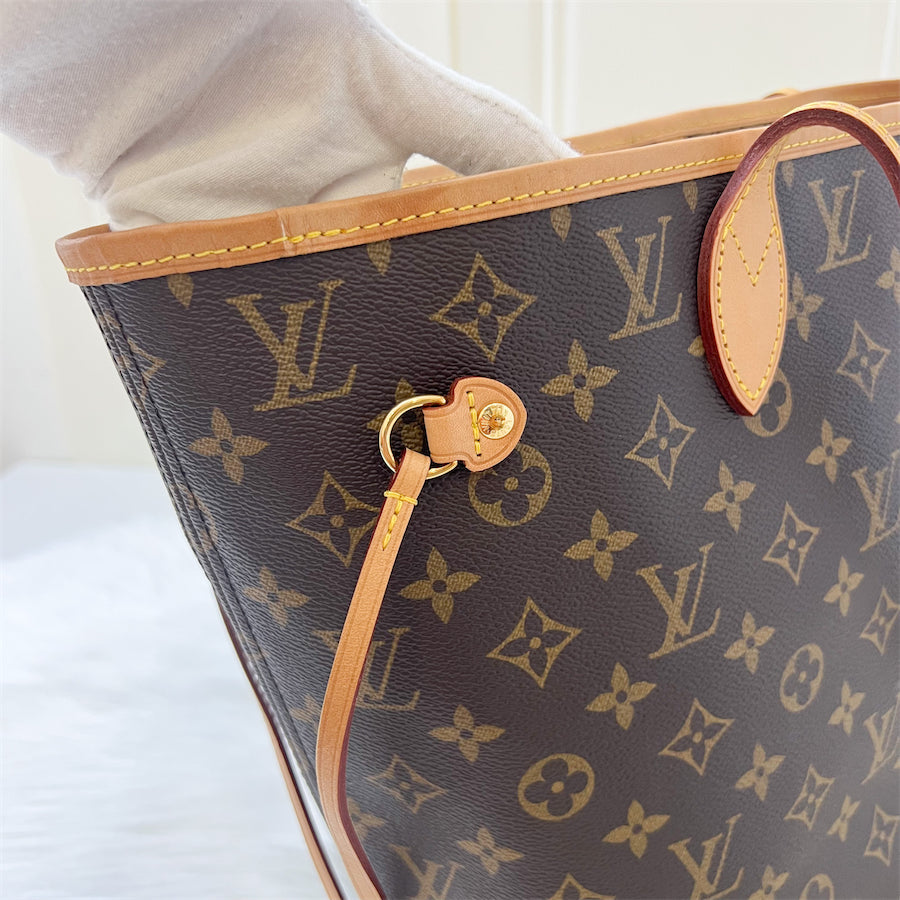 LV Neverfull MM in Monogram Canvas GHW