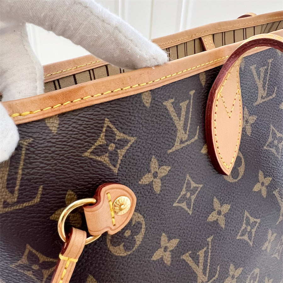 LV Neverfull MM in Monogram Canvas GHW