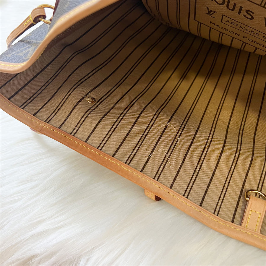 LV Neverfull MM in Monogram Canvas GHW