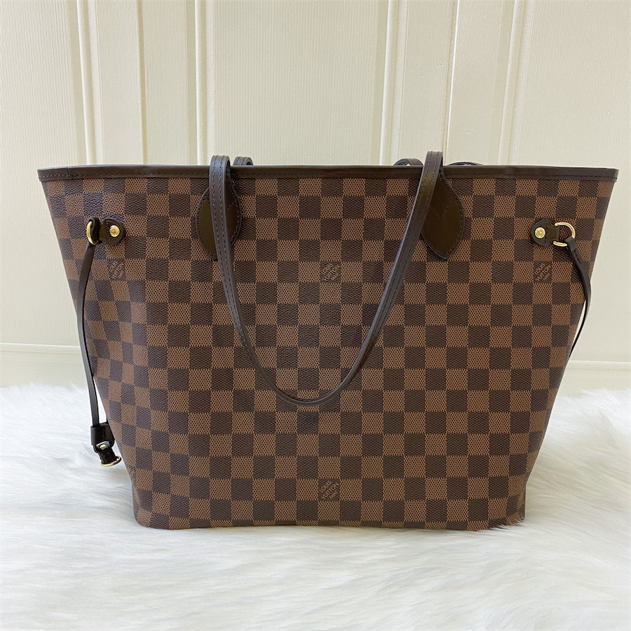 LV Neverfull MM in Damier Ebene Canvas and GHW