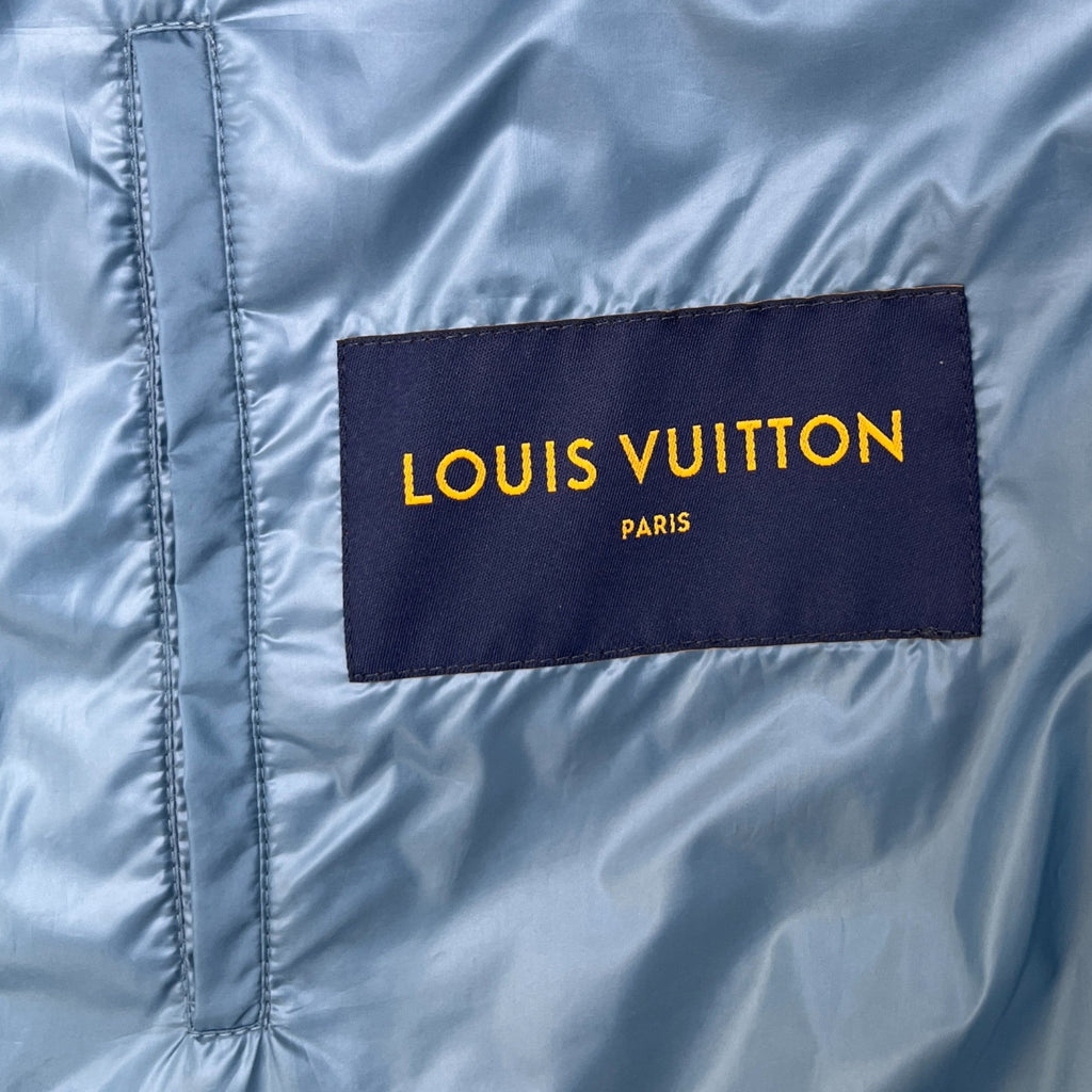 Men's Lvse Padded Monogram Gilet Blue Size IT 56 / XXXL