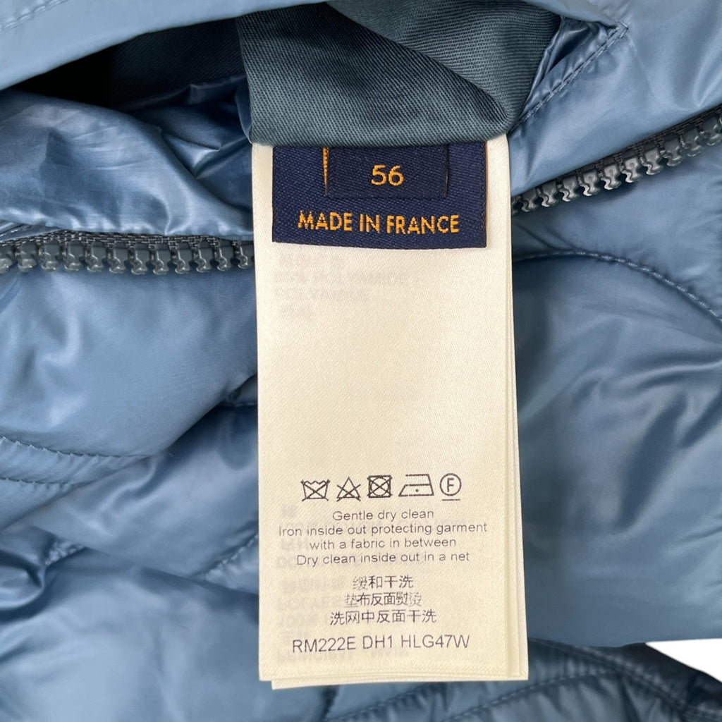 Men's Lvse Padded Monogram Gilet Blue Size IT 56 / XXXL