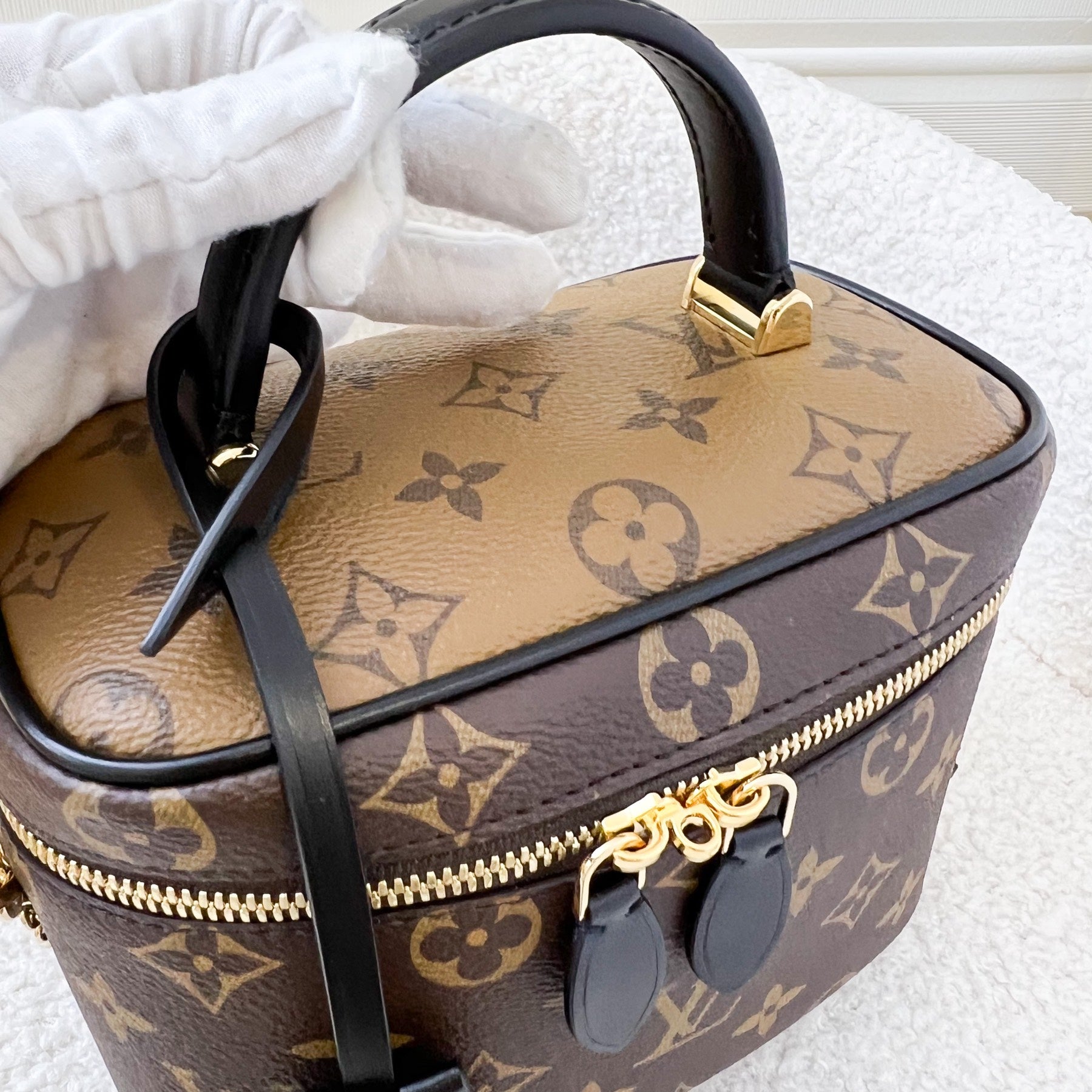 LV Vanity PM in Monogram Canvas and Black Trim GHW