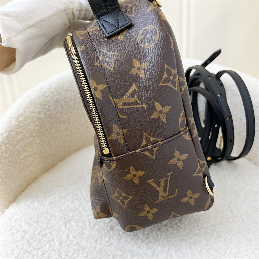 LV Mini Palm Springs Backpack in Monogram Canvas GHW