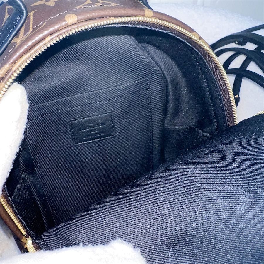 LV Mini Palm Springs Backpack in Monogram Canvas GHW