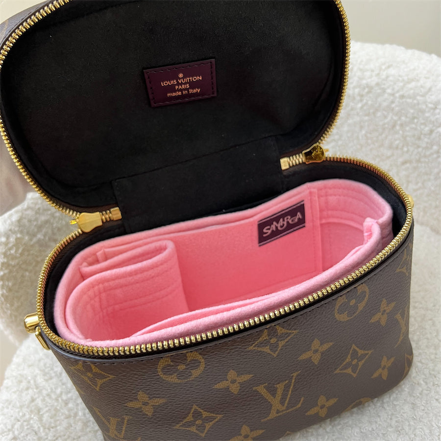 LV Vanity PM in Monogram Canvas and Black Trim with GHW