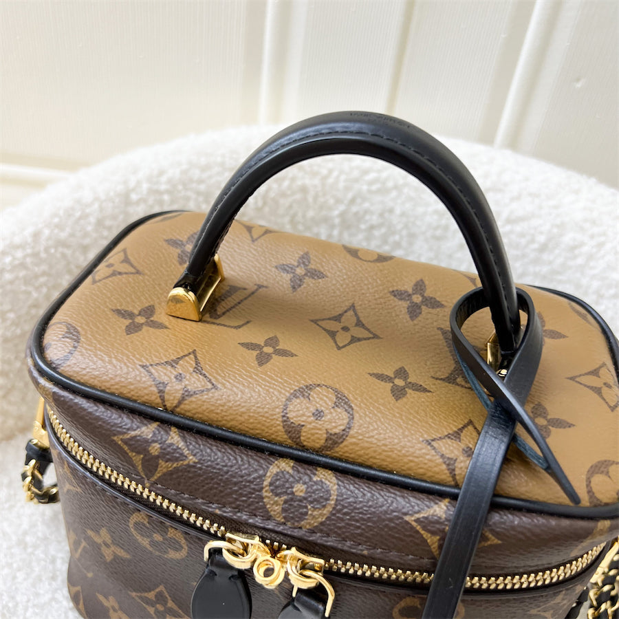 LV Vanity PM in Monogram Canvas and Black Trim with GHW