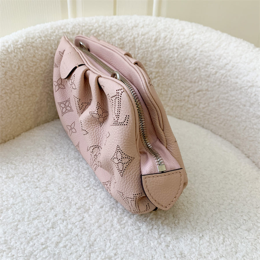 LV Scala Mini Bag in Magnolia Pink Mahina Calf Leather and SHW