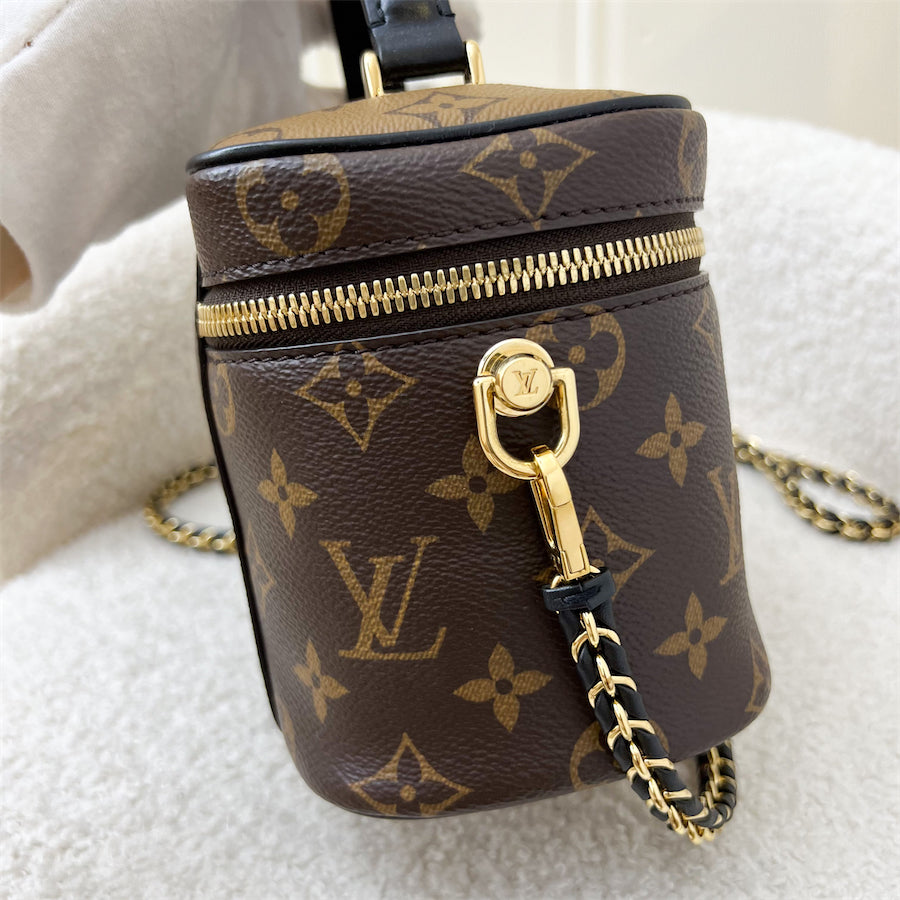 LV Vanity PM in Monogram Canvas and Black Trim with GHW