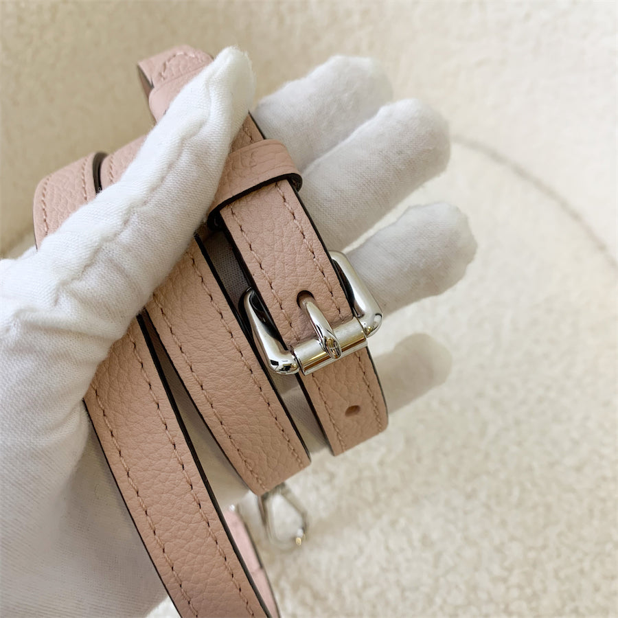 LV Scala Mini Bag in Magnolia Pink Mahina Calf Leather and SHW