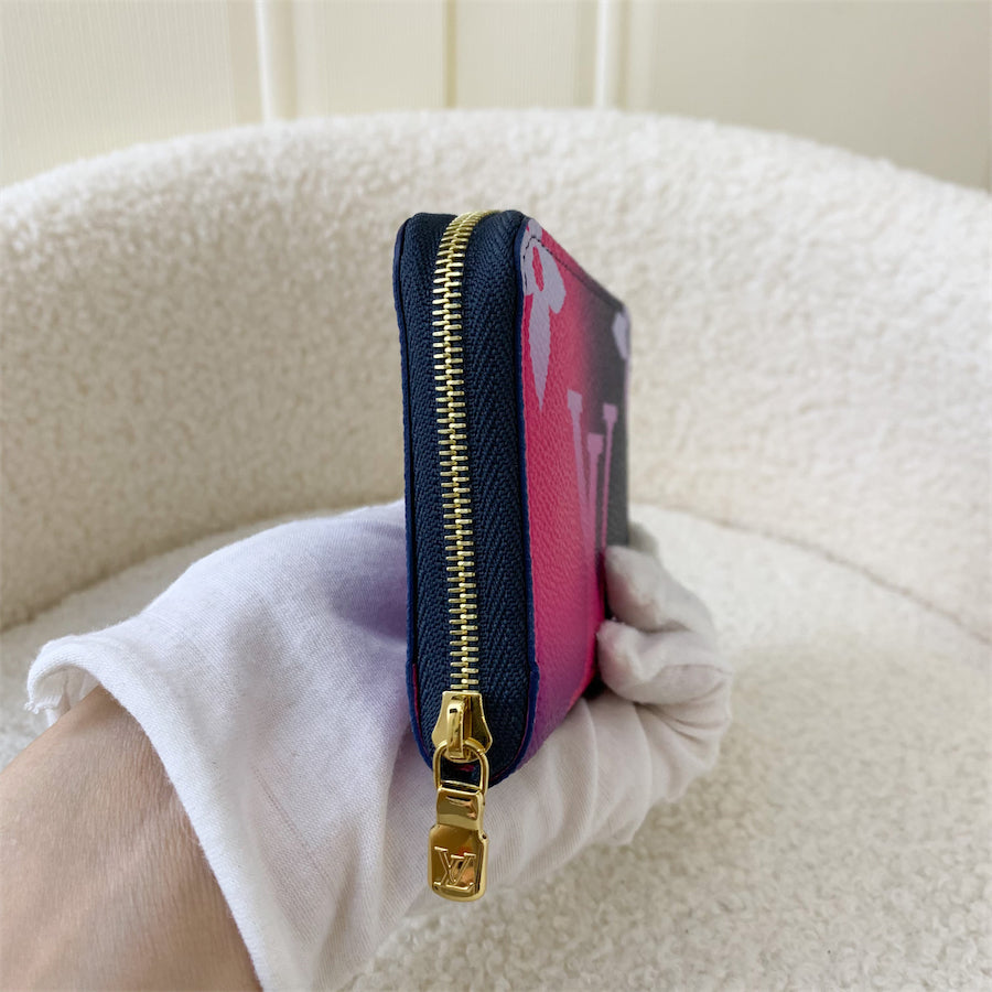 LV Zippy Coin Purse in Midnight / Fuchsia Monogram Canvas and GHW