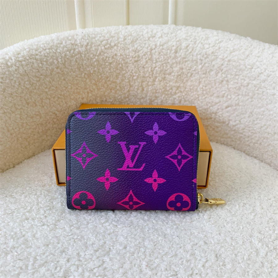 LV Zippy Coin Purse in Midnight / Fuchsia Monogram Canvas and GHW