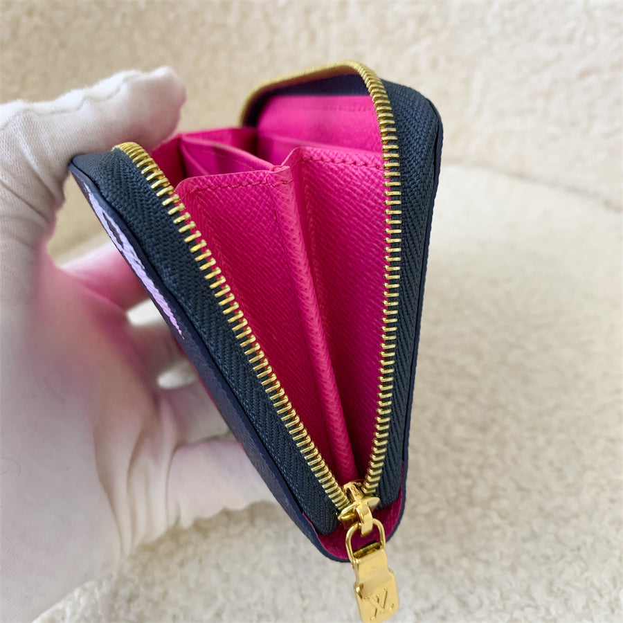 LV Zippy Coin Purse in Midnight / Fuchsia Monogram Canvas and GHW